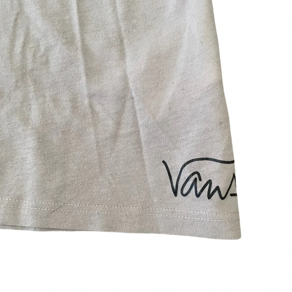 Vans RARE Womens Top Small Heliana‎ Grim Graphic Art T-Shirt Distressed *READ